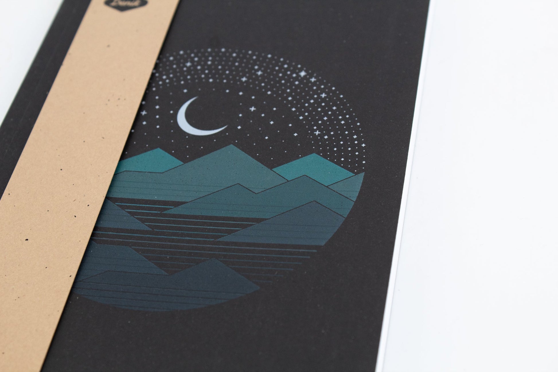 Between the Mountain and the Stars Layflat Notebook by Wild Lark