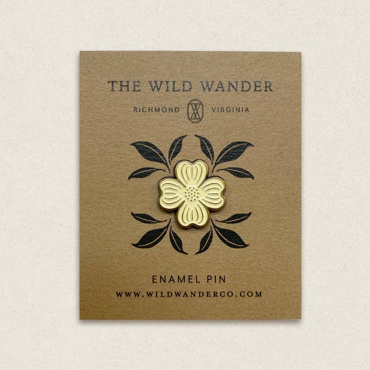 Dogwood Enamel Pin by Wild Lark