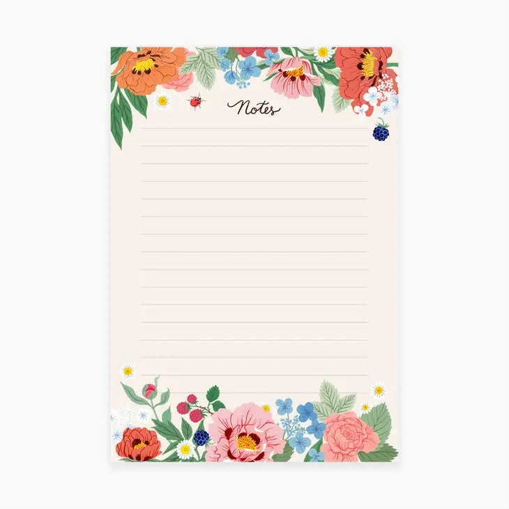 Floral Notepad by Wild Lark