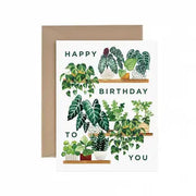 Plant Shelf Happy Birthday Greeting Card by Wild Lark