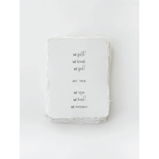 "We fall, we break... We rise" Card by Wild Lark