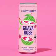 Guava Rose Sparkling Prebiotic + Probiotic Drink by Wild Lark