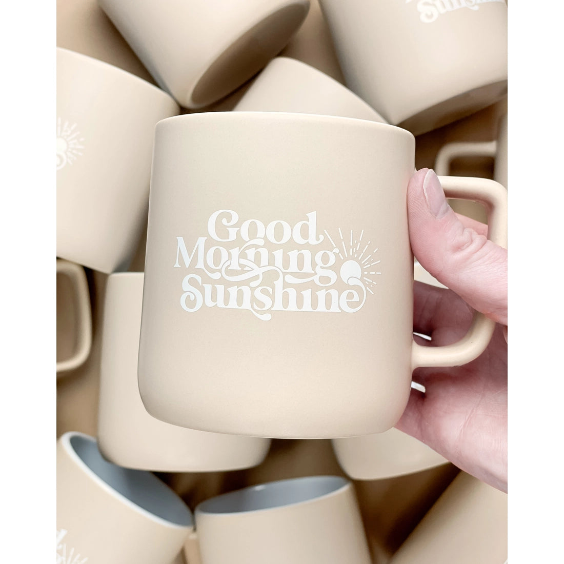 Good Morning Sunshine Ceramic Mug by Wild Lark