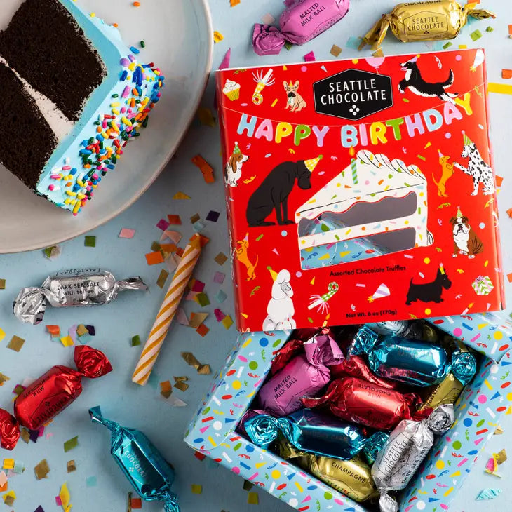 Happy Birthday Truffle Box - 6 oz by Wild Lark