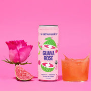 Guava Rose Sparkling Prebiotic + Probiotic Drink by Wild Lark
