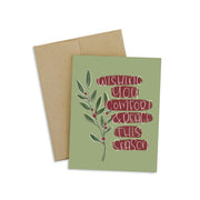 Comfort and Peace Christmas Greeting Card by Harbour Thread