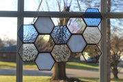 Honeycomb Stained Glass Suncatcher by Wild Lark