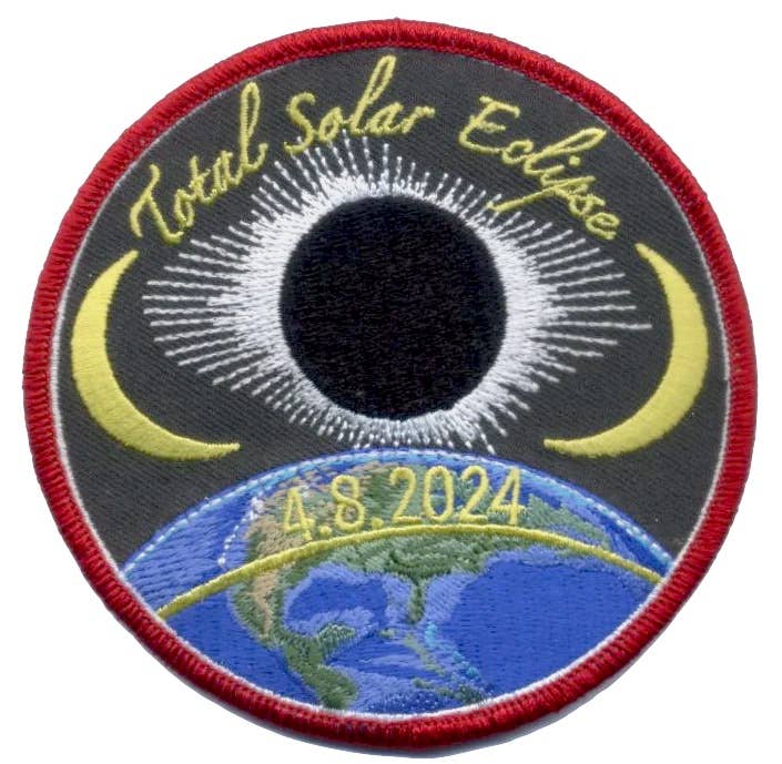 2024 Total Solar Eclipse Commemorative Patch - 4 inch by SidePony Boutique