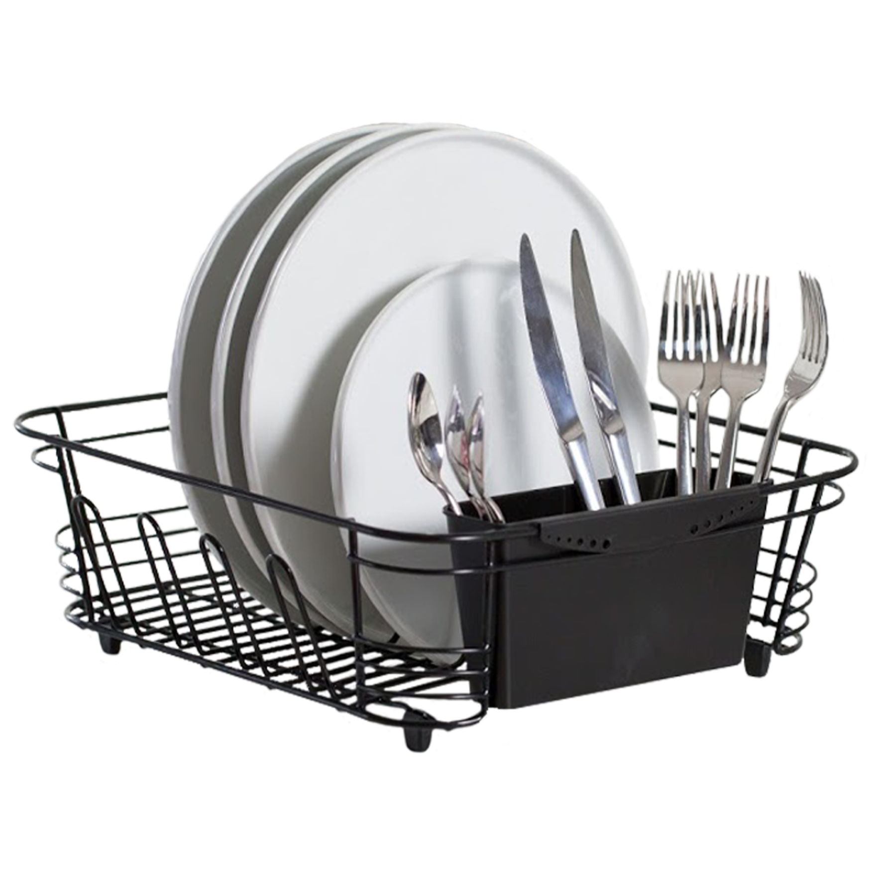 Dish Rack - 2-Piece Dish Strainer Stainless Steel by Homeportonline