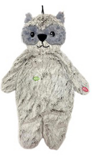 Petrageous Stuffless Plush Racoon 20" by Pet Food Warehouse