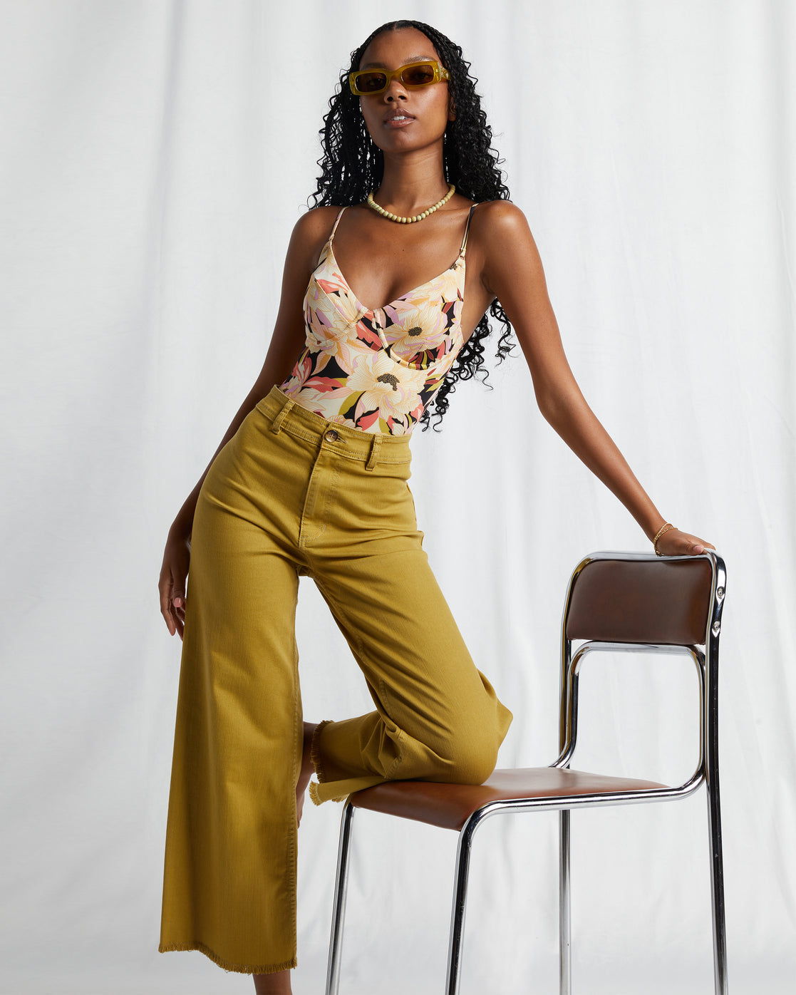 Billabong Free Fall Wide Leg Pants - Kiwi by Harbour Thread