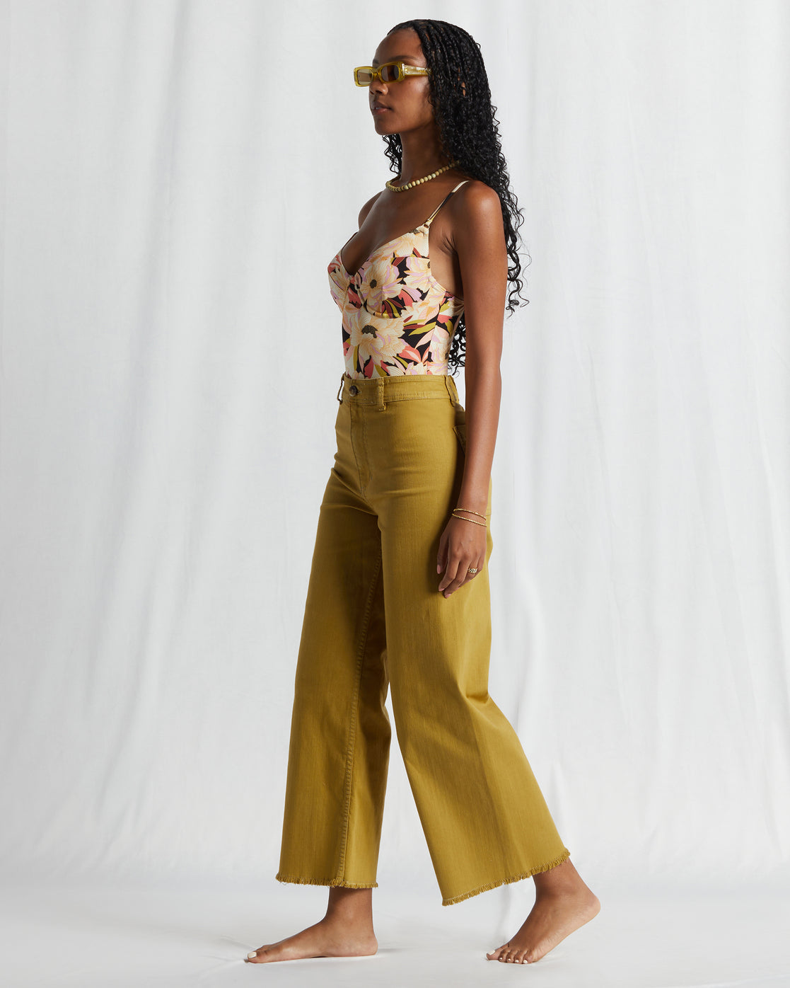 Billabong Free Fall Wide Leg Pants - Kiwi by Harbour Thread