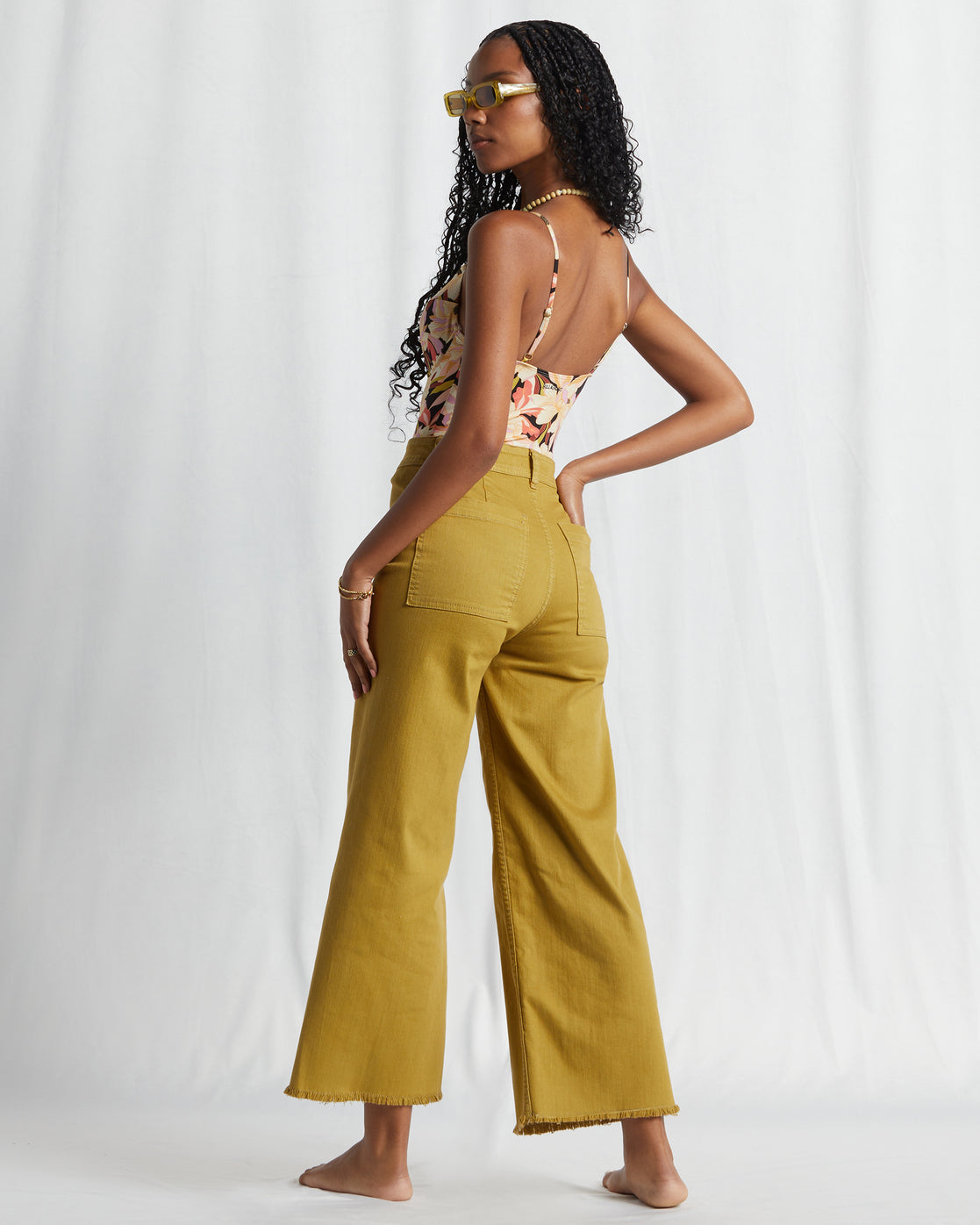 Billabong Free Fall Wide Leg Pants - Kiwi by Harbour Thread