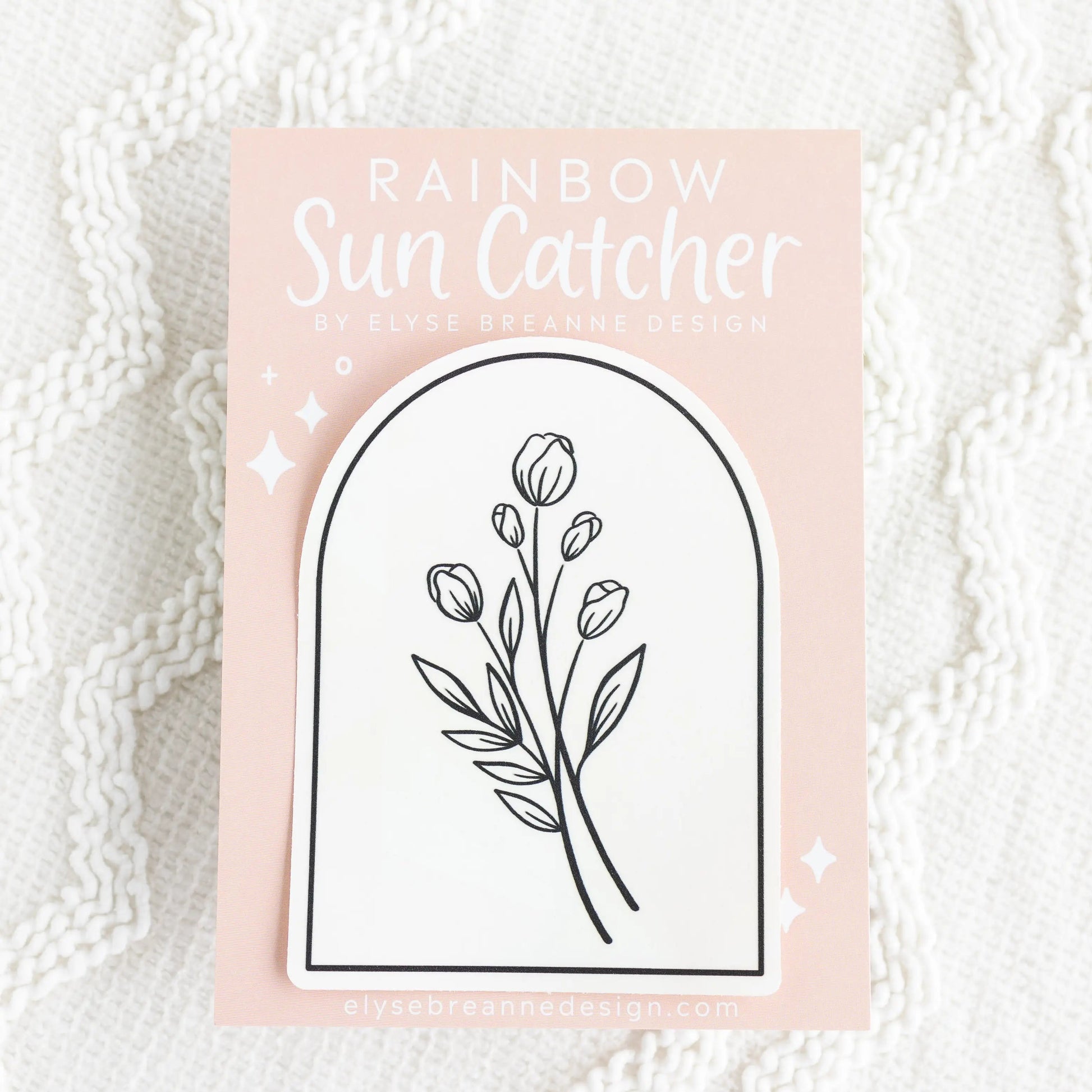 Floral Sun Catcher Window Decals by Wild Lark