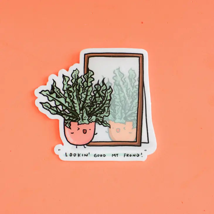 Looking Good My Frond Vinyl Sticker by Wild Lark