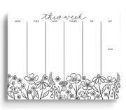 Pressed Florals Weekly Planner Notepad by Wild Lark