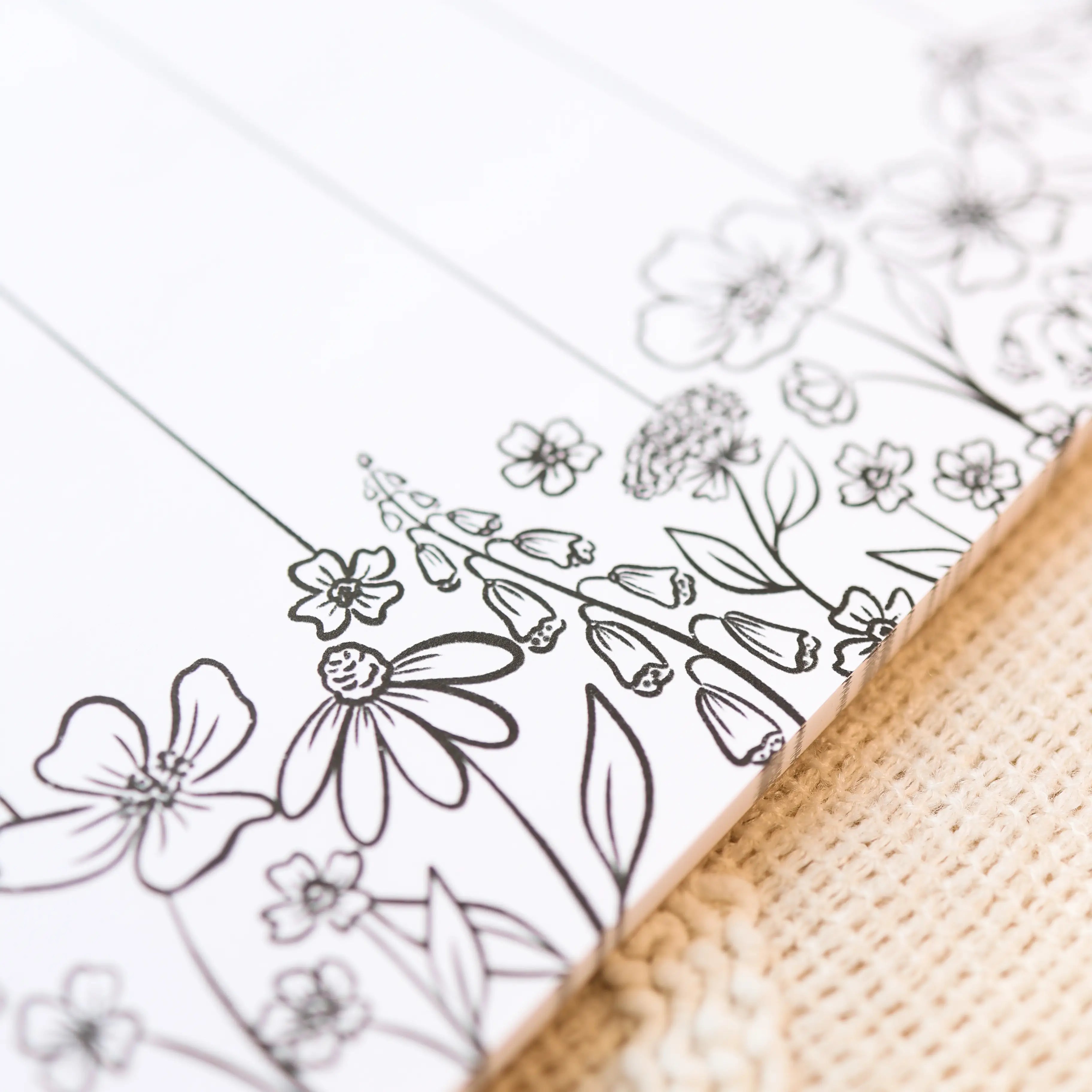 Pressed Florals Weekly Planner Notepad by Wild Lark