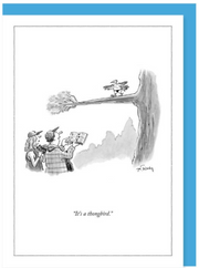 New Yorker Card Bird / It's a Thong Bird by Pet Food Warehouse