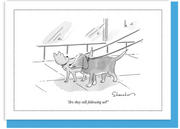 New Yorker Card Dog / Following Us ? by Pet Food Warehouse