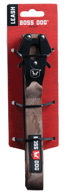 Boss Dog Tactical Dog Leash 4' Tan Camo by Pet Food Warehouse