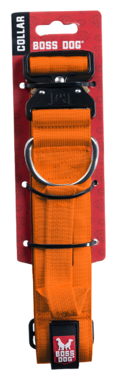 Boss Dog Tactical Dog Collar 15-18 Orange by Pet Food Warehouse