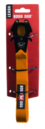Boss Dog Tactical Dog Leash 4' Orange by Pet Food Warehouse