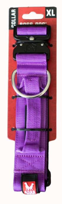 Boss Dog Tactical Dog Collar 20-28 Purple by Pet Food Warehouse