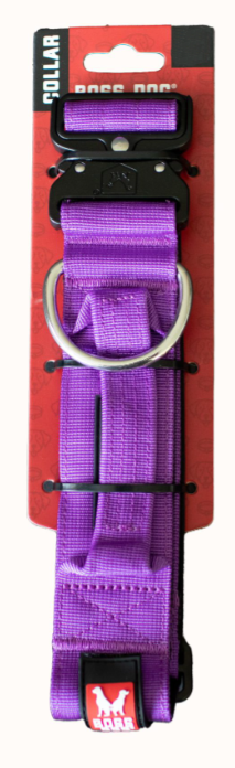 Boss Dog Tactical Dog Collar 13-16 Purple by Pet Food Warehouse