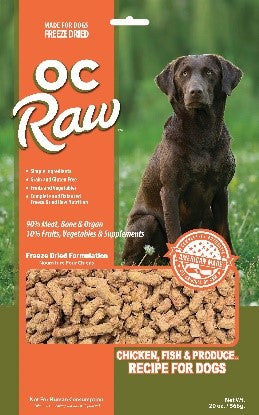 OC Raw Freeze Dried Meaty Rox Chicken & Fish 20oz by Pet Food Warehouse