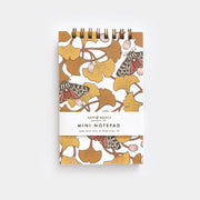 Mini Notebook with Ginko and Moths
