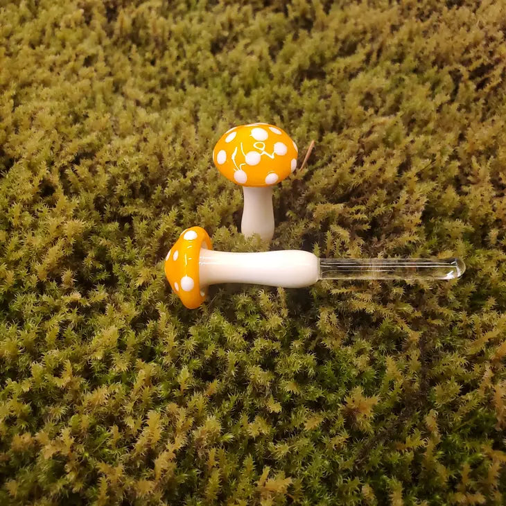 Mushroom Glass Plant Spike by Wild Lark