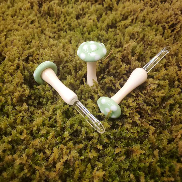 Mushroom Glass Plant Spike by Wild Lark