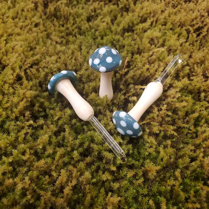 Mushroom Glass Plant Spike by Wild Lark