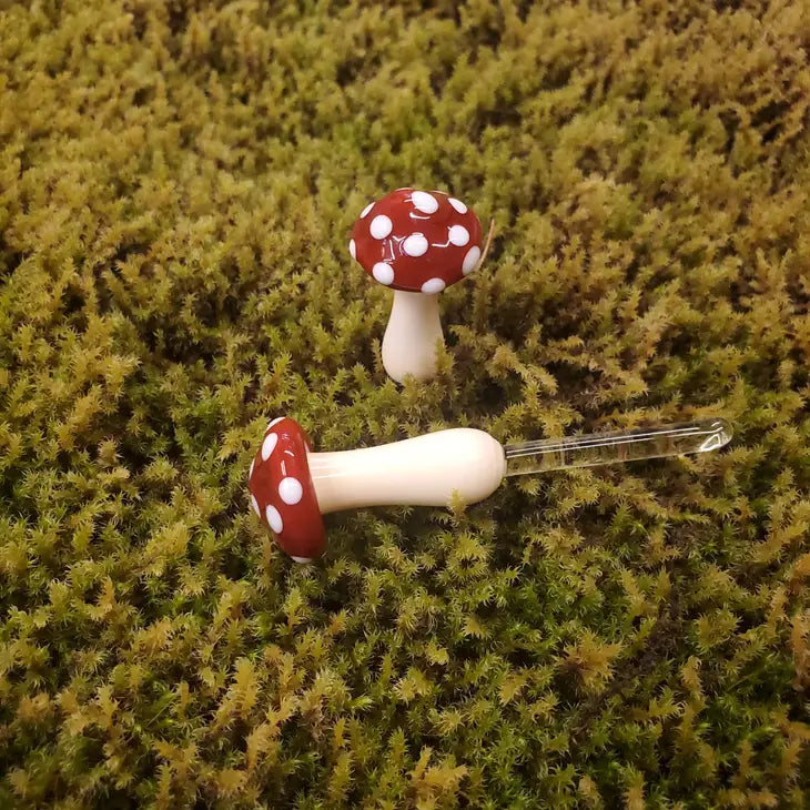 Mushroom Glass Plant Spike by Wild Lark