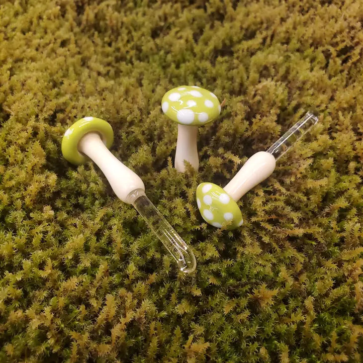 Mushroom Glass Plant Spike by Wild Lark