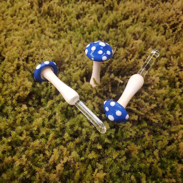 Mushroom Glass Plant Spike by Wild Lark