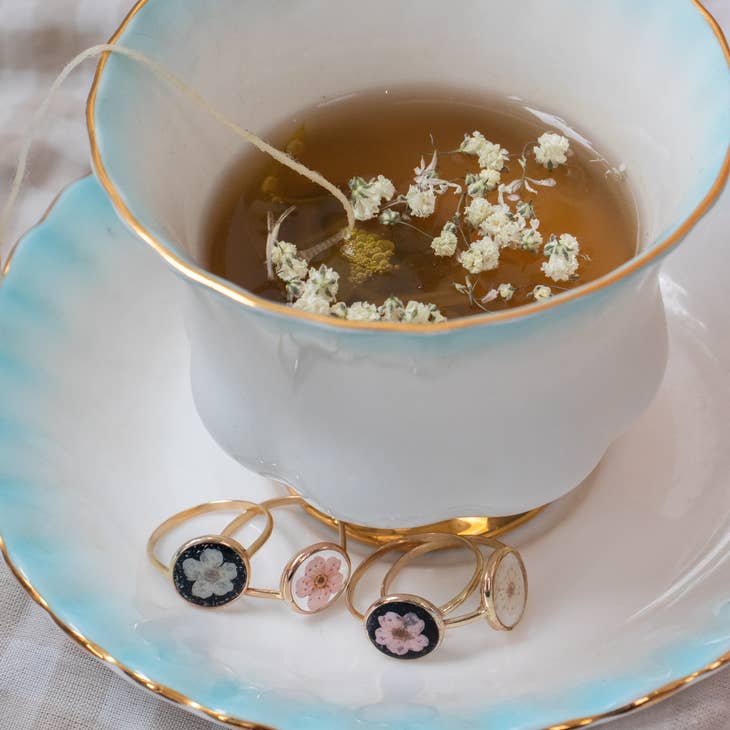 Pressed Flower Ring by Wild Lark
