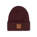 Heather Knit Suede Patch Beanie by Wild Lark