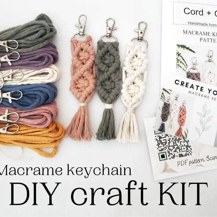 Macrame Keychain DIY Craft Kit by Wild Lark
