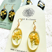 Pressed Flower Earrings by Wild Lark