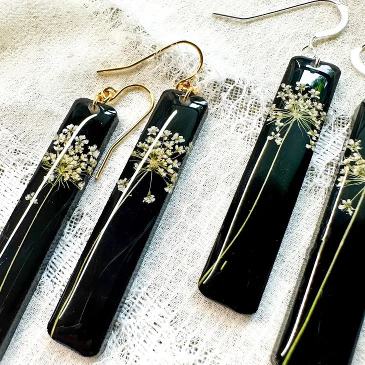 Pressed Flower Earrings by Wild Lark