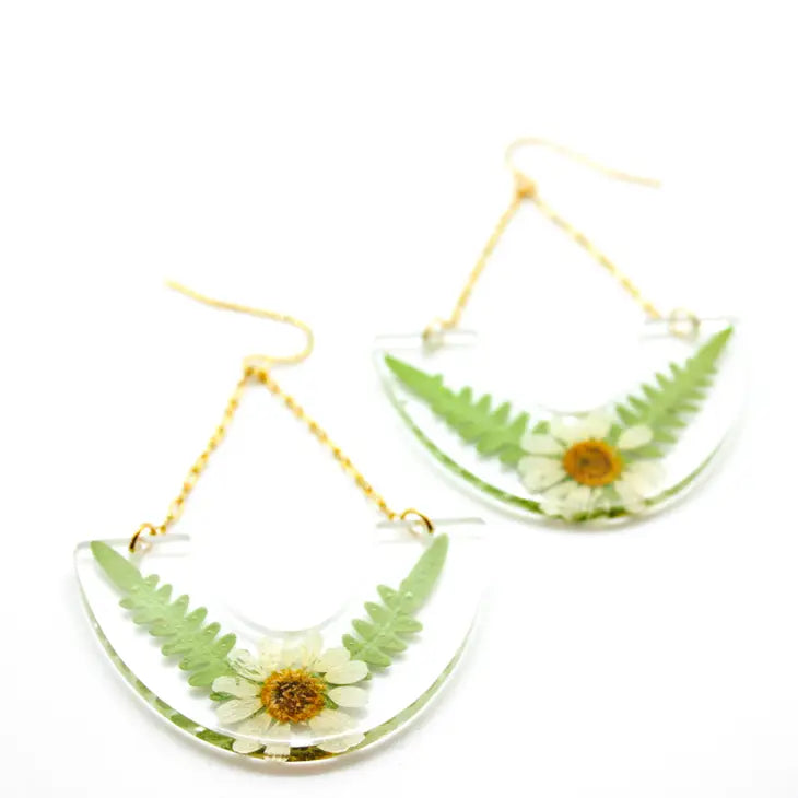 Pressed Flower Earrings by Wild Lark