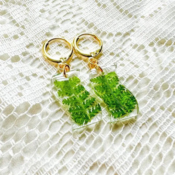 Pressed Flower Earrings by Wild Lark