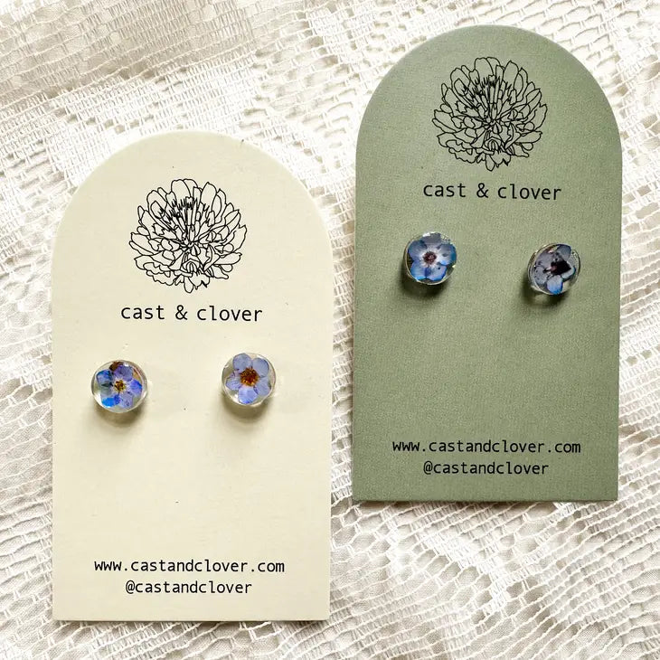 Pressed Flower Earrings by Wild Lark