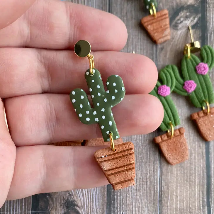 Succulent Plant Earrings by Wild Lark