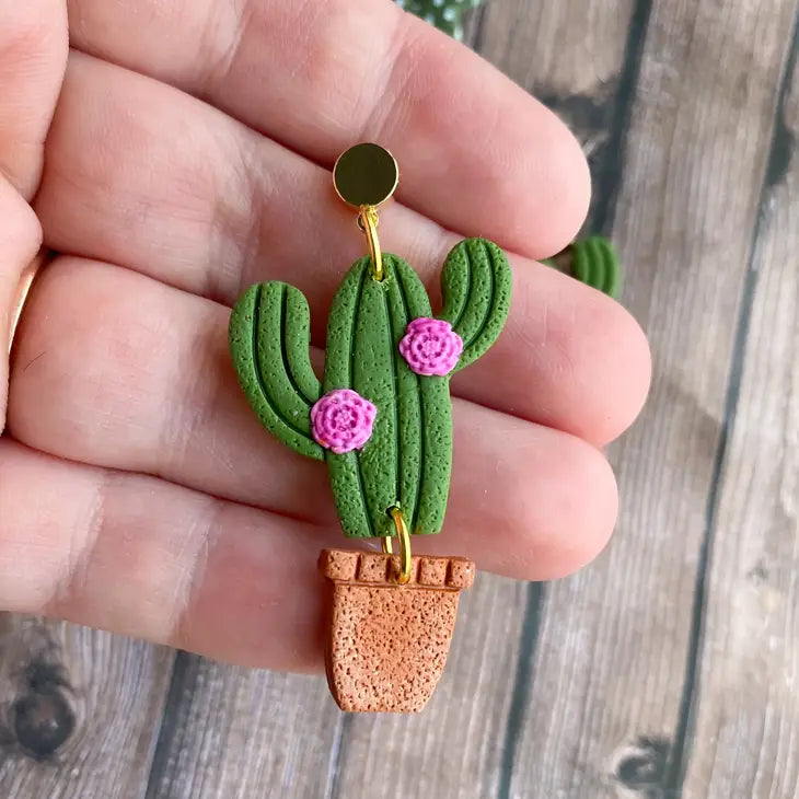 Succulent Plant Earrings by Wild Lark