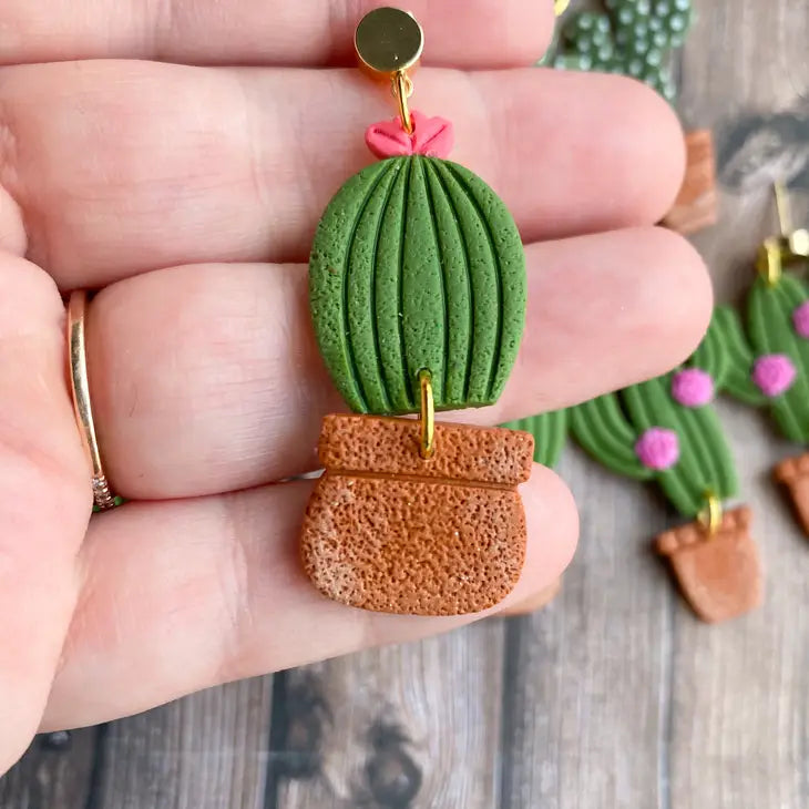 Succulent Plant Earrings by Wild Lark