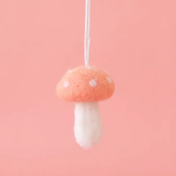 Felt Mushroom Ornaments by Wild Lark