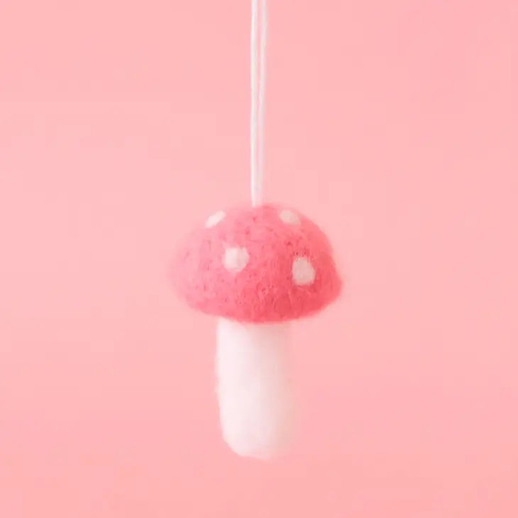 Felt Mushroom Ornaments by Wild Lark