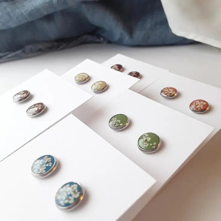 Real Flower Studs by Wild Lark